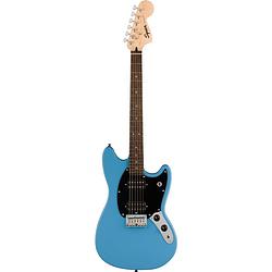 Foto van Squier sonic mustang hh il california blue elektrische gitaar