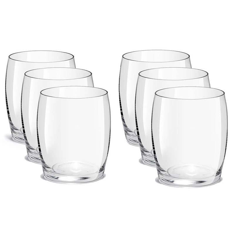 Foto van Set van 12x stuks drinkglazen/waterglazen transparant 340 ml plaza - drinkglazen