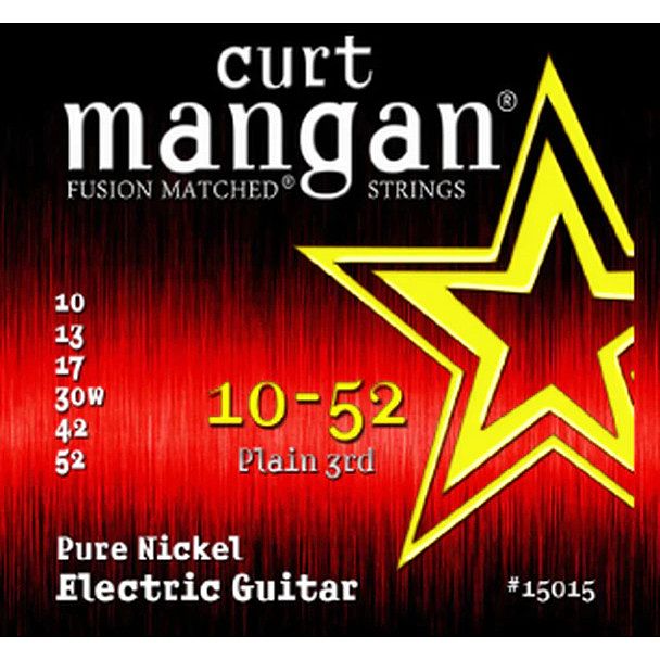 Foto van Curt mangan pure nickel 10-52 snarenset voor elektrische gitaar