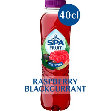 Foto van Spa fruit nietbruisende fruitige frisdrank raspberry blackcurrant 40cl bij jumbo