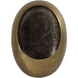 Foto van Non-branded waxinelichthouder eggy 44,5 cm staal antiek/goud