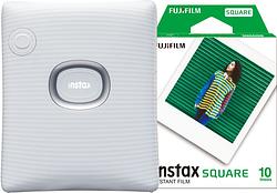 Foto van Fujifilm instax square link white + fujifilm instax film square ww1 (10 stuks)