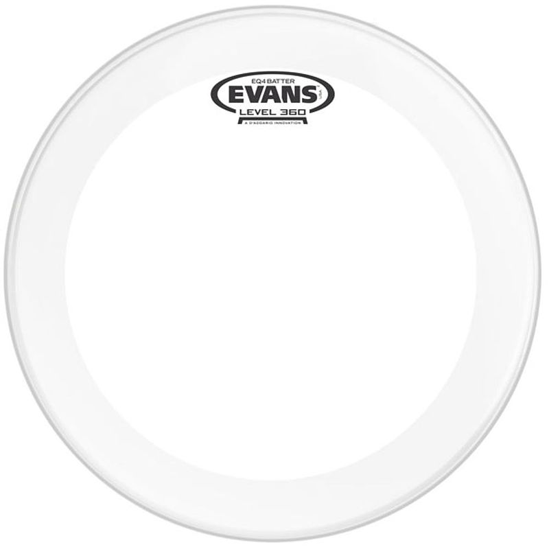 Foto van Evans bd24gb4c eq4 frosted 24 inch bassdrumvel