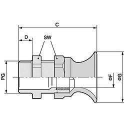 Foto van Lapp 53015410 wartel met beschermtrompet pg9 polyamide zilver-grijs (ral 7001) 100 stuk(s)