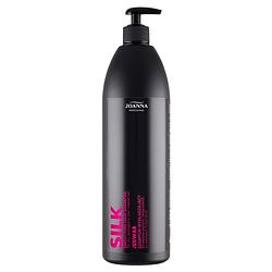 Foto van Silk smoothing hair shampoo shampoo voor droog en beschadigd haar met zijde 1000ml