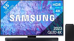Foto van Samsung qled 55q80c (2023) + soundbar