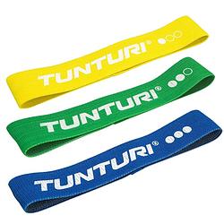 Foto van Tunturi weerstandsbanden 64 cm polykatoen geel/groen/blauw