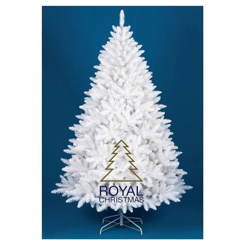 Foto van Royal christmas witte kunstkerstboom washington promo 240cm met led