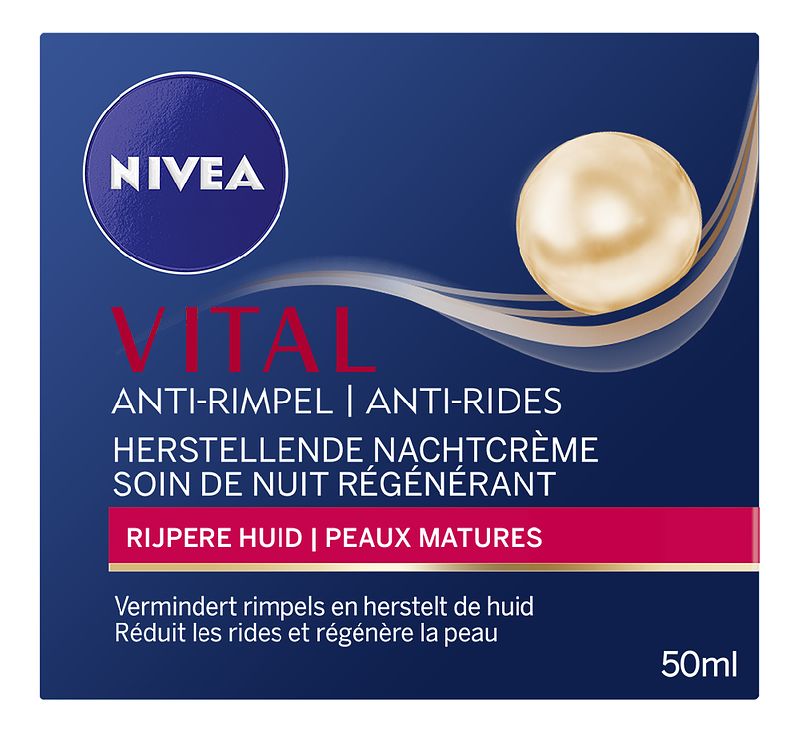 Foto van Nivea vital anti-rimpel herstellende nachtcrème