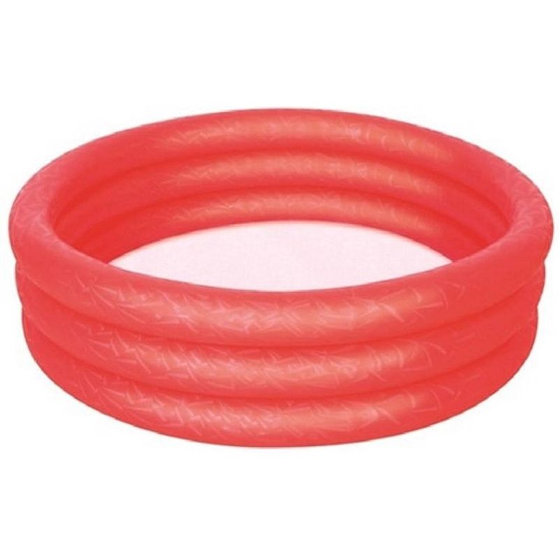 Foto van Bestway zwembad rond - 122x25 cm - rood - kinderzwembad / buitenzwembad