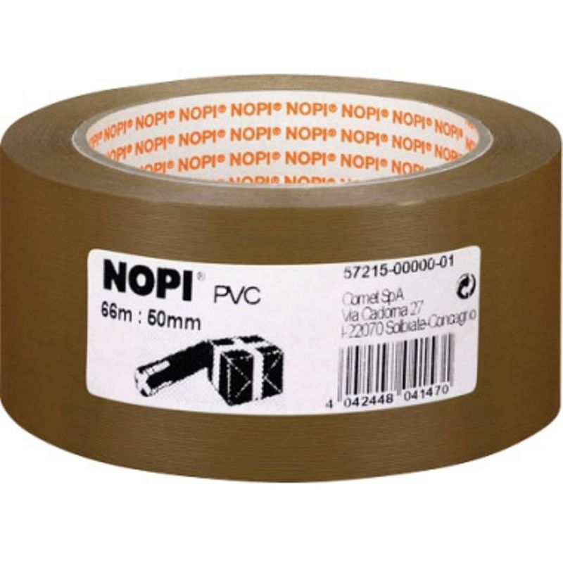 Foto van Nopi 57215-00000 pakband nopi bruin (l x b) 66 m x 50 mm 1 stuk(s)