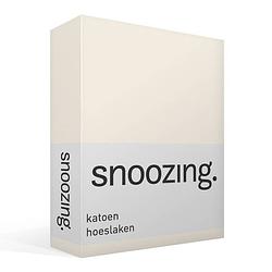 Foto van Snoozing - katoen - hoeslaken - 80x220 - ivoor