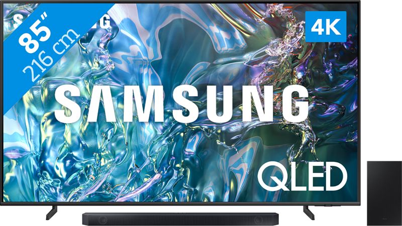 Foto van Samsung qled 4k 85q60d (2024) + soundbar