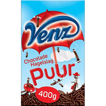 Foto van Venz puur chocolade hagelslag 400g bij jumbo