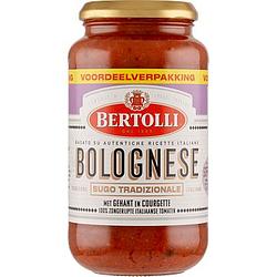 Foto van Bertolli bolognese met gehakt en courgette voordeelverpakking 500 g bij jumbo