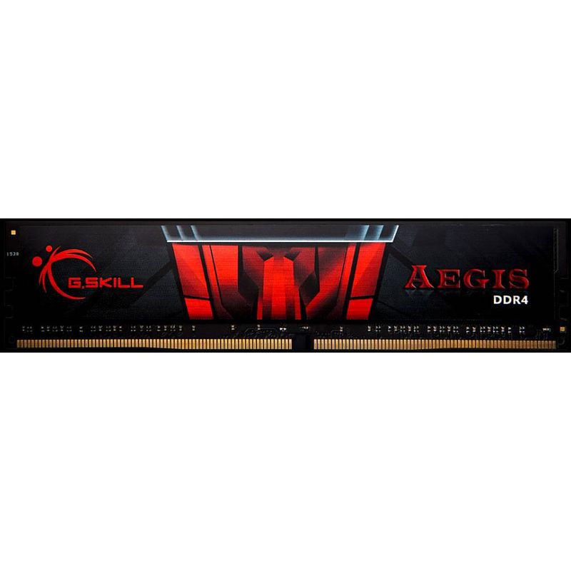 Foto van G.skill aegis werkgeheugenmodule voor pc ddr4 16 gb 1 x 16 gb non-ecc 3000 mhz 288-pins dimm cl16-18-18-38 f4-3000c16s-16gisb