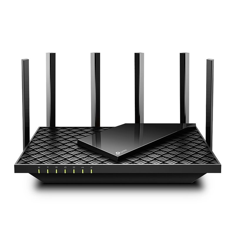 Foto van Tp-link ax5400 dual-band gigabit wi-fi 6 router router zwart