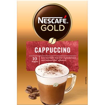 Foto van Nescafe gold cappuccino oploskoffie 10 zakjes bij jumbo
