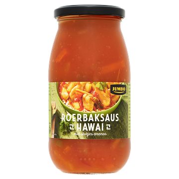 Foto van Jumbo roerbaksaus hawai met stukjes ananas 490g