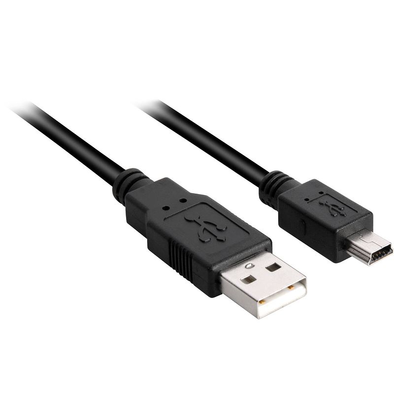 Foto van Usb 2.0 kabel, usb-a > mini usb-b