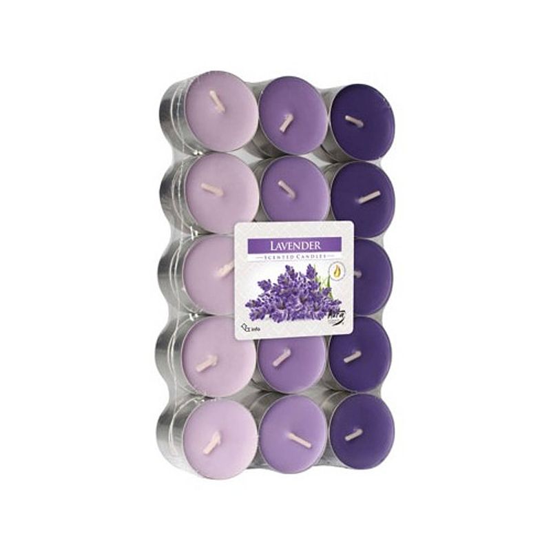 Foto van Cosy & trendy theelichtjes - lavendel geur (30 stuks)