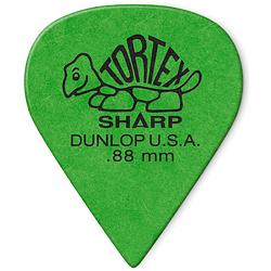 Foto van Dunlop 412p088 tortex sharp pick 0.88 mm plectrumset (12 stuks)