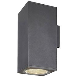 Foto van Slv enola square l up/down 1003438 led-buitenlamp (wand) led vast ingebouwd 53 w antraciet