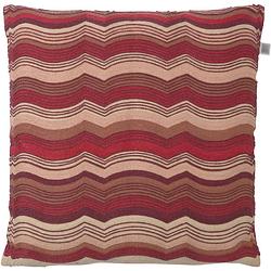 Foto van Dutch decor luuk - sierkussen bordeaux multi 45x45 cm - rood - multicolor, rood