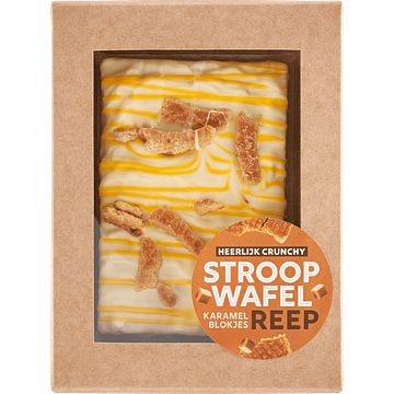 Foto van Jumbo chocoladereep crunchy stroopwafel karamel 150g