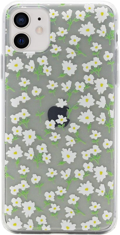 Foto van Bluebuilt white blossom soft case apple iphone 11 back cover transparant