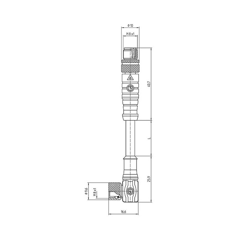 Foto van Lutronic 1063 sensor/actuator aansluitkabel m8 aantal polen: 4 5.00 m 1 stuk(s)