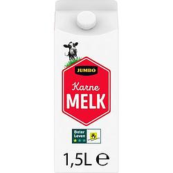 Foto van Jumbo karnemelk met 1 ster beter leven keurmerk 1, 5l