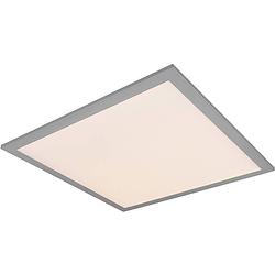 Foto van Led plafondlamp - plafondverlichting - trion alina - 18w - warm wit 3000k - mat titaan - aluminium - 45cm