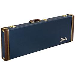 Foto van Fender classic series wood case voor strat en tele navy blue