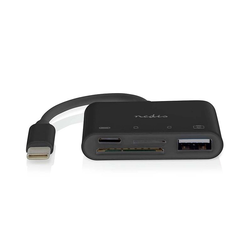 Foto van Nedis usb-hub - ccgb64780bk01 - zwart