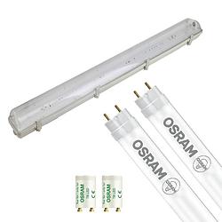 Foto van Led tl armatuur met t8 buis - osram substitube value em 865 - aigi hari - 150cm dubbel - 38.2w - helder/koud wit 6500k