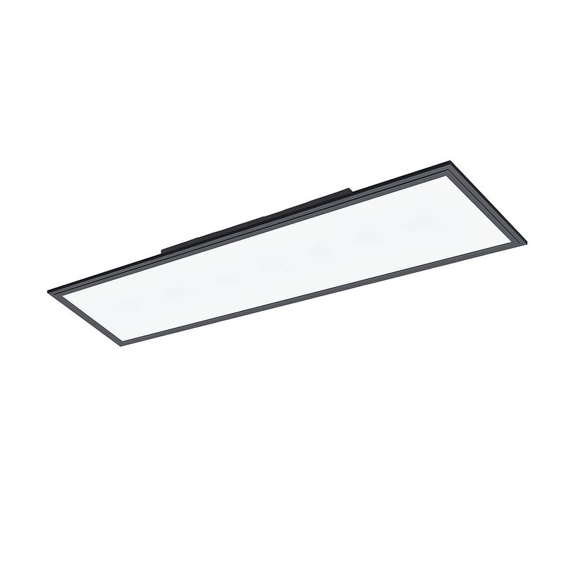 Foto van Eglo salobrena 1 plafondlamp - led - 120 cm - zwart/wit - aluminium