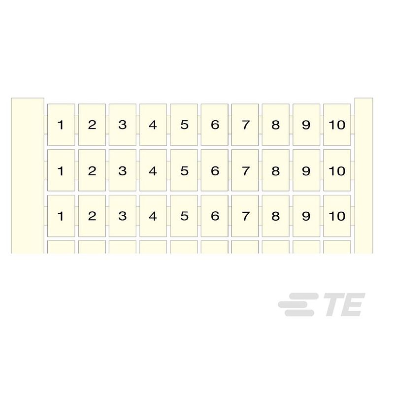 Foto van Tb markers te tab tb markers 1sna232003r2700 te connectivity inhoud: 1 stuk(s)