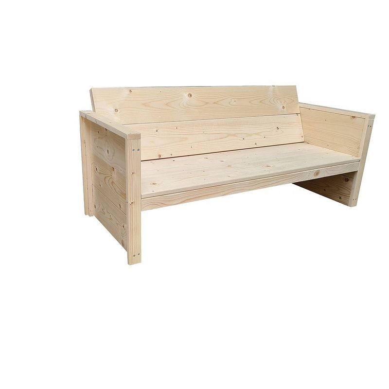 Foto van Wood4you - tuinbank ameland - 'sdoe het zelf's bouwpakket vurenhout 152lx72hx57d cm