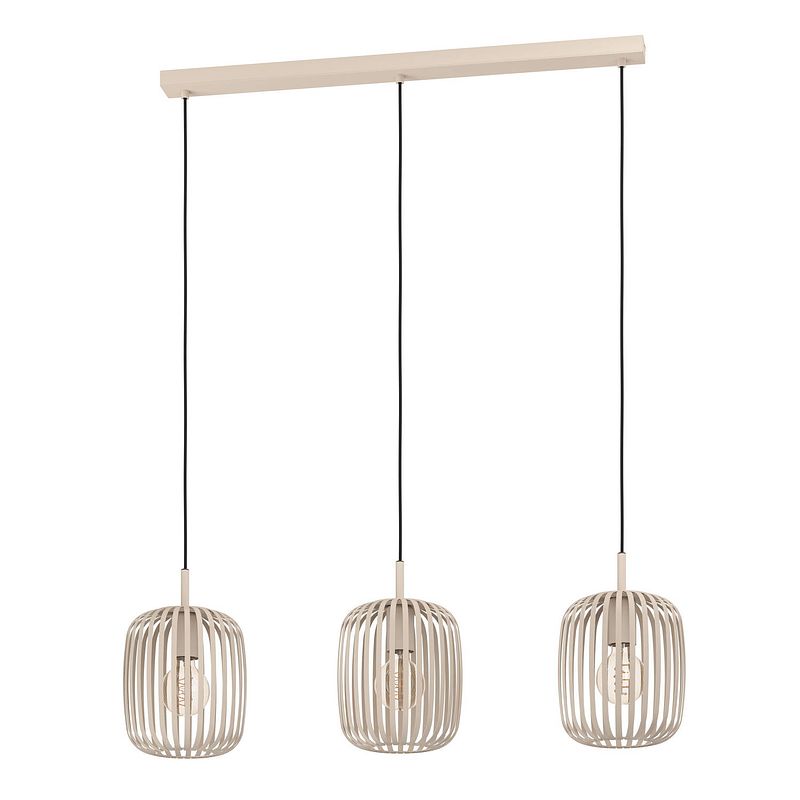 Foto van Eglo romazzina hanglamp - e27 - 90 cm - zandkleur