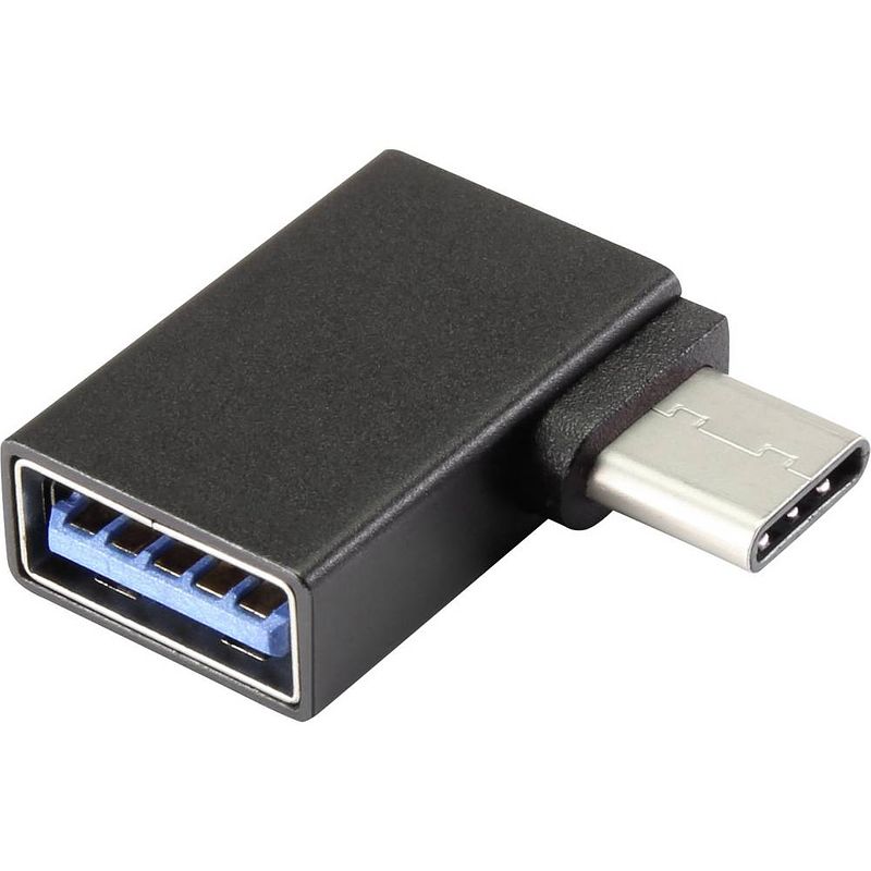 Foto van Renkforce usb 3.2 gen 1 (usb 3.0) adapter [1x usb-c stekker - 1x usb 3.2 gen 2 bus a (usb 3.1)] renkforce met otg-functie