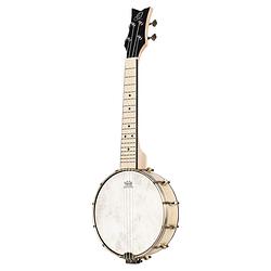 Foto van Ortega oubje90-ma-l left-handed banjolele natural elektrisch-akoestische linkshandige banjolele