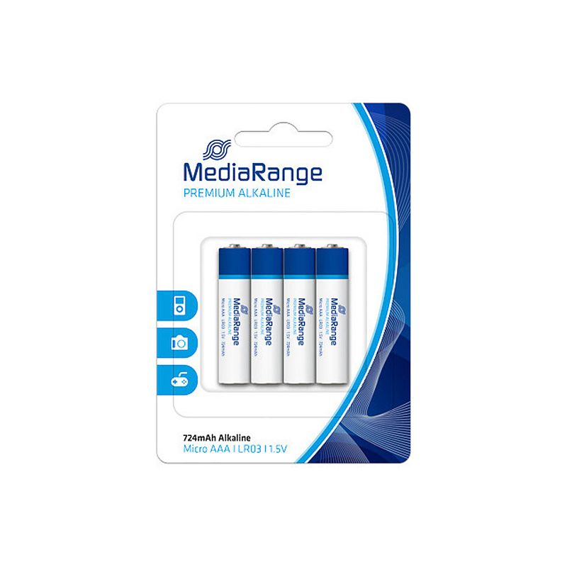 Foto van Mediarange premium micro bat 4er pack