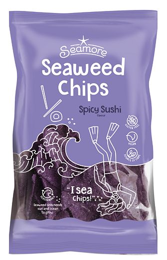 Foto van Seamore seaweed chips spicy sushi