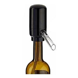 Foto van Dispenser wijnbeluchter 5 x 11 x 10 cm zwart transparant siliconen abs