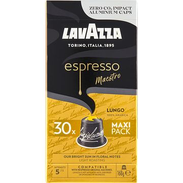 Foto van Lavazza espresso maestro lungo maxi pack 30 stuks 168g bij jumbo