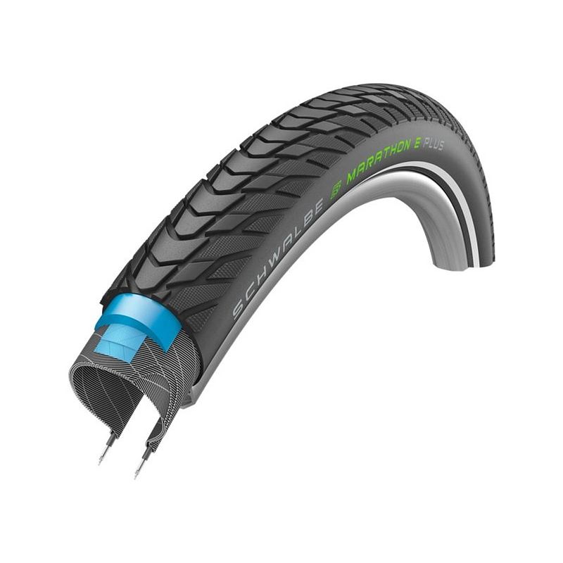 Foto van Schwalbe buitenband marathon e-plus 28 x 1.40 (37-622) rs zwart