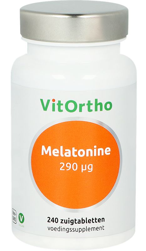 Foto van Vitortho melatonine 290 µg zuigtabletten