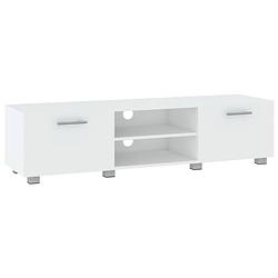 Foto van The living store televisiekast nordica - tv-meubel - 140x40x35 cm - wit