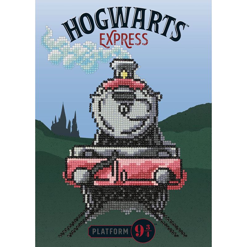 Foto van Diamond dotz hogwarts express diamond painting, 2.876 dotz, 31x22 cm